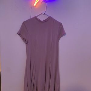 Muted pink mini dress